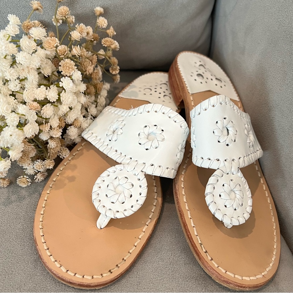 White Jack Rogers Sandal